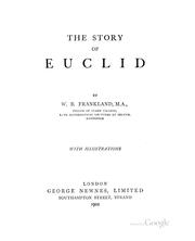 Cover of: The story of Euclid by William Barrett Frankland