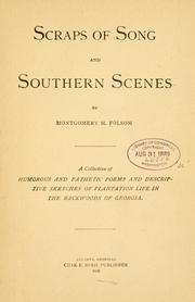 Cover of: Scraps of song and southern scenes