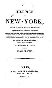 Cover of: Histoire de New-York by Washington Irving