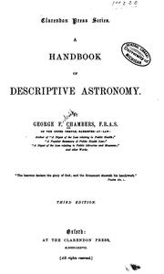 Cover of: A handbook of descriptive astronomy