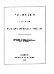 Cover of: Polonius by Edward FitzGerald