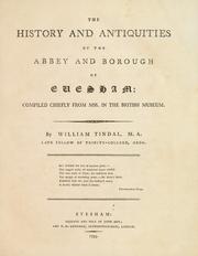 The history and antiquities of the abbey and borough of Evesham by William Tindal