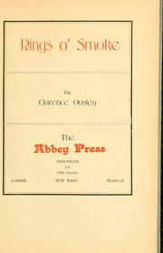Cover of: Rings o' smoke by Clarence Ousley