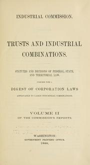 Cover of: Reports of the Industrial commission...