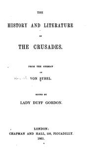 Cover of: history and literature of the crusades.