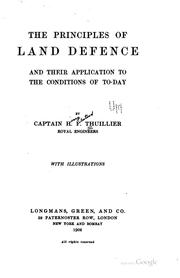 Cover of: The principles of land defense and their application to the conditions of to-day by Henry Fleetwood Thuillier