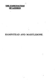 Hampstead and Marylebone by Geraldine Edith Mitton