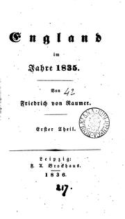 Cover of: England im Jahre 1835.