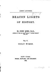 Cover of: Beacon lights of history.