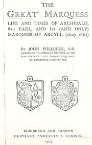 Cover of: The great Marquess by Willcock, John, Willcock, John