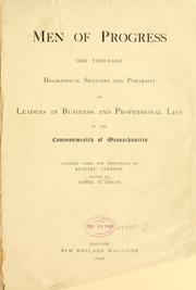 Men of progress by Richard Herndon, Edwin M. Bacon