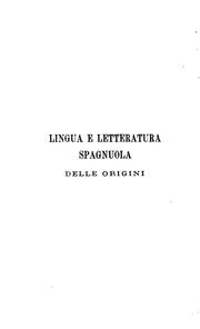 Cover of: Lingua e letteratura spagnuola.
