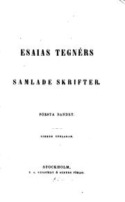Cover of: Esaias Tegnérs Samlade skrifter by Esaias Tegnér