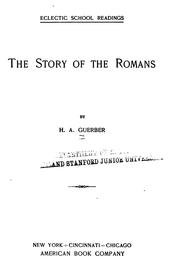 Cover of: The story of the Romans by H. A. Guerber