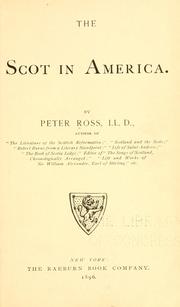 Cover of: The Scot in America.