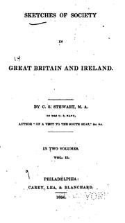 Cover of: Sketches of society in Great Britain and Ireland.