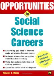 Cover of: Opportunities in Social Science Careers (Opportunities in)