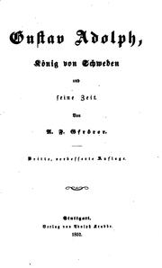 Cover of: Gustav Adolph: König von Schweden, und seine Zeit.