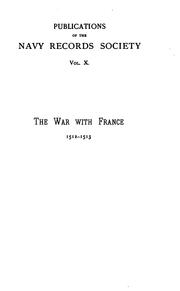 Letters and papers relating to the war with France, 1512-1513 by Spont, Alfred