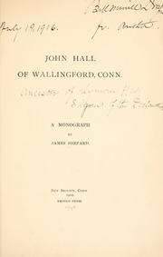 Cover of: John Hall of Wallingford, Conn.