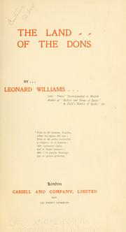 Cover of: The land of the Dons by Williams, Leonard