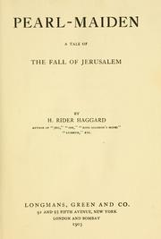 Cover of: Pearl-maiden: a tale of the fall of Jerusalem