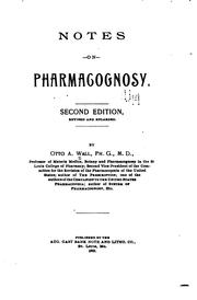 Cover of: Notes on pharmacognosy. by O. A. Wall