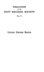 Cover of: Life of Captain Stephen Martin, 1666-1740 by Leake, Stephen Martin