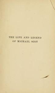 Cover of: An enquiry into the life and legend of Michael Scot by J. Wood Brown