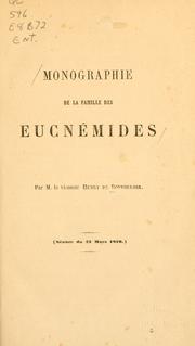 Monographie de la famille des eucnémides by Bonvouloir, Henry vicomte de.