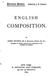 Cover of: English composition.