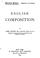 Cover of: English composition.