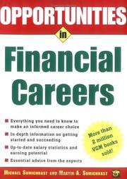 Cover of: Opportunities in Financial Careers (Opportunities in) by Michael Sumichrast, Martin A. Sumichrast