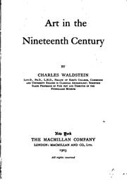 Cover of: Art in the nineteenth century