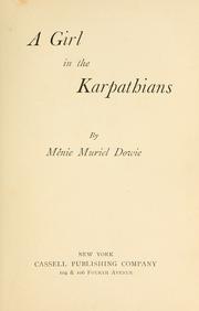 Cover of: A girl in the Karpathians