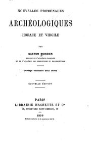 Cover of: Nouvelles promenades archéologiques by Boissier, Gaston