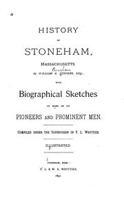 Cover of: History of Stoneham, Massachusetts.