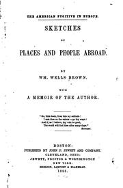 Cover of: The American fugitive in Europe. by William Wells Brown