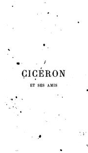 Cover of: Cicéron et ses amis by Boissier, Gaston