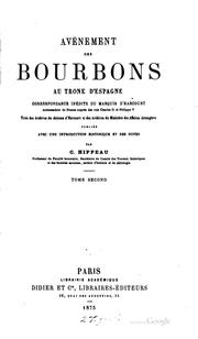 Cover of: Avénement des Bourbons au trone d'Espagne. by Harcourt, Henri duc d'