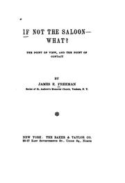 Cover of: If not the saloon -- what?: The point of view, and the point of contact
