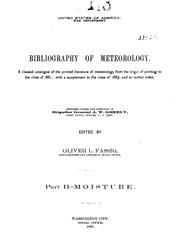 Bibliography of meteorology by U.S. Army. Signal corps.