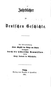 Cover of: Jahrbücher des Deutschen Reichs unter Heinrich III. by Ernst Steindorff