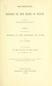 Cover of: A history of the discovery of Maine. by Johann Georg Kohl