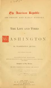 Cover of: The life and times of Washington.