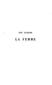 Cover of: Son altesse la femme
