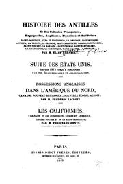 Cover of: Histoire des Antilles et des colonies françaises, espagnoles, anglaises, danoises et suédoises ...