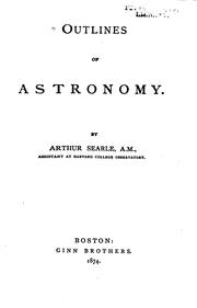 Cover of: Outlines of astronomy.