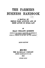The farmer's business handbook by Roberts, Isaac Phillips
