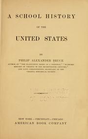 Cover of: A school history of the United States